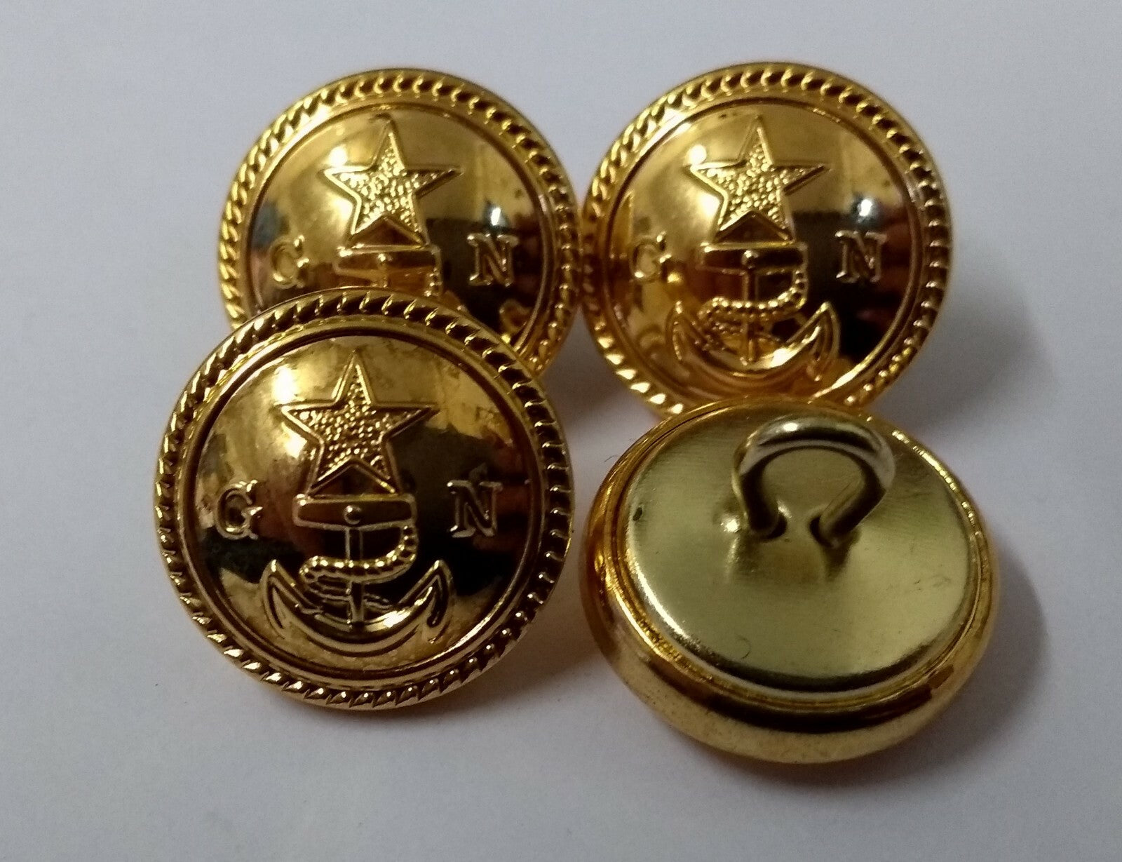 GN Naval OFC Buttons Ring Back Dress With Rope Edged Anchor