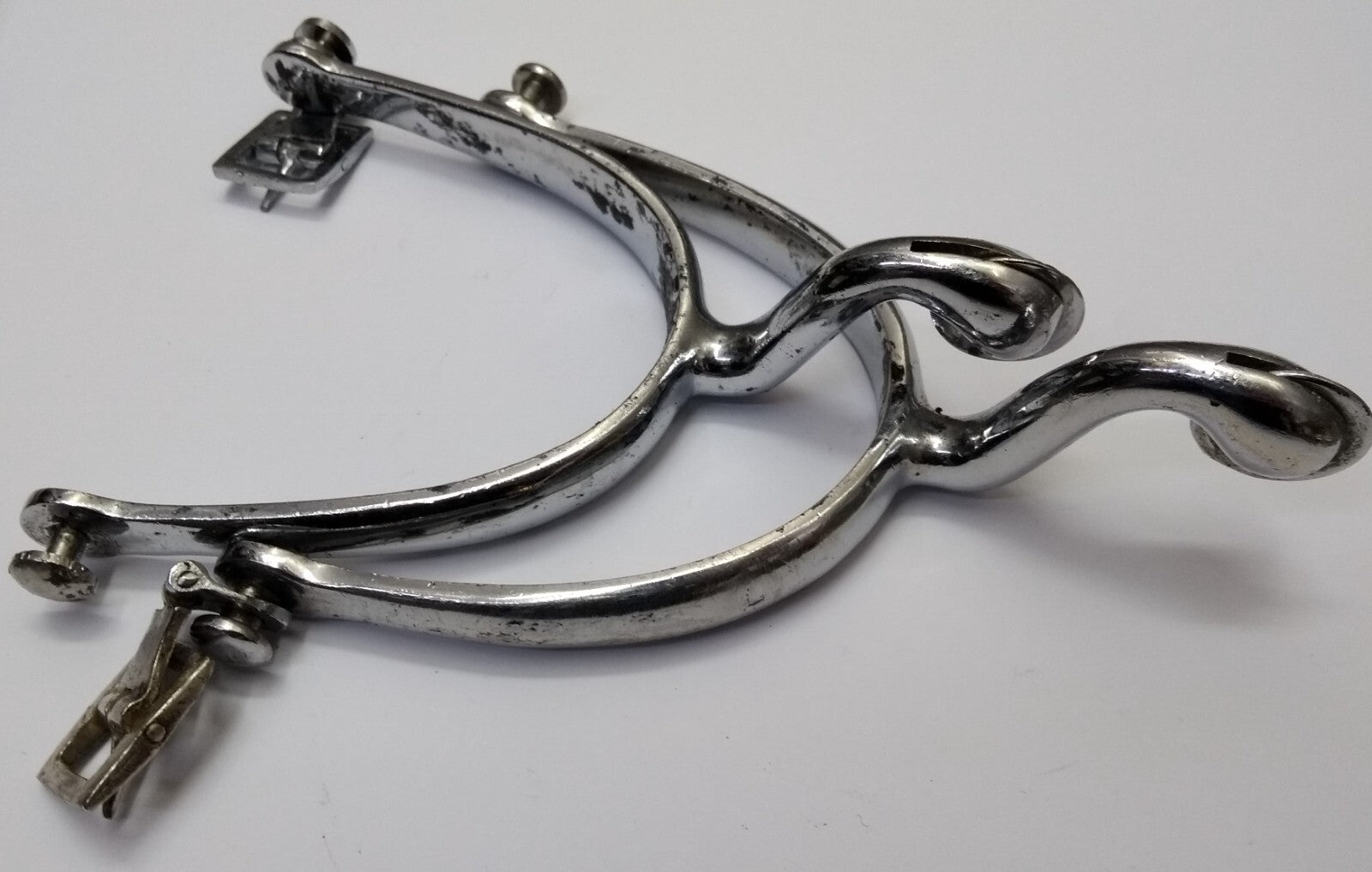 HCav Spurs Chrome Household Cav & RHA British Swan Neck