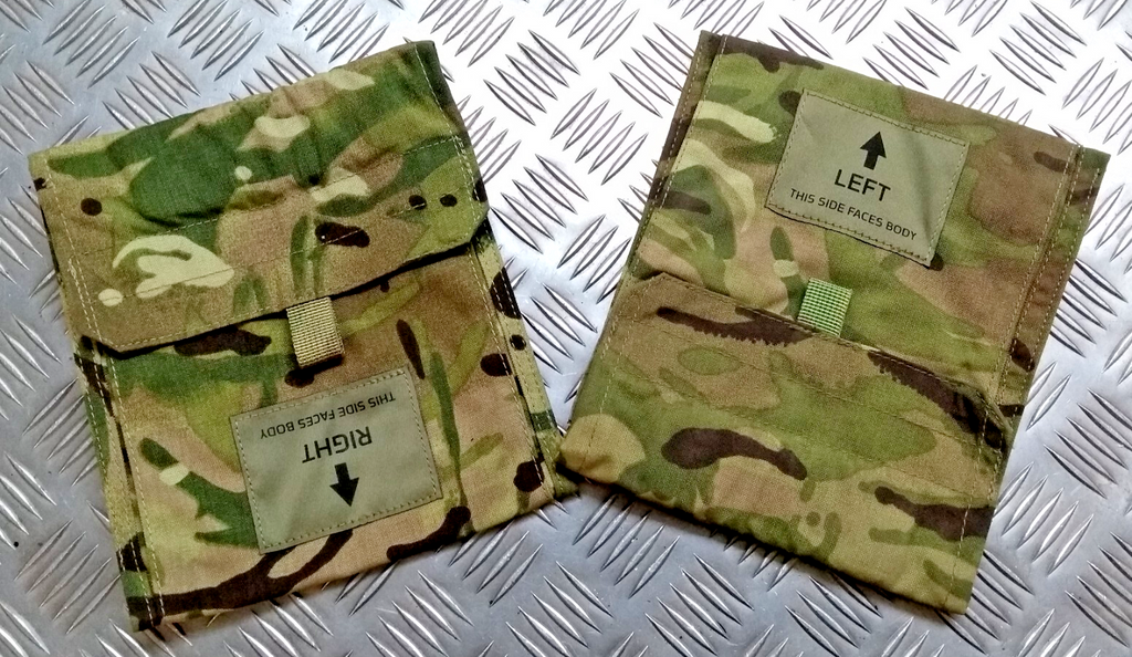 MTP Virtus Webbing System MOLLE Lower Side Protection Pouches Left and Right GD1