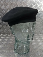 Hobsons of London Style Black Lined Wool Beret 7 1/8 New