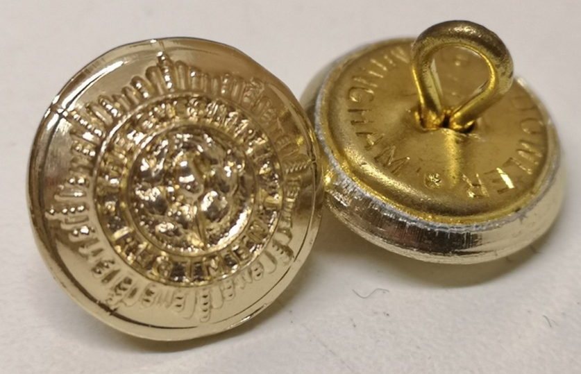Cheshire Regiment 22L Small Cap Dress Buttons x8