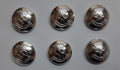 Royal Yeomanry Buttons Cress Size 30L Silver With British Army (RY) Insignia