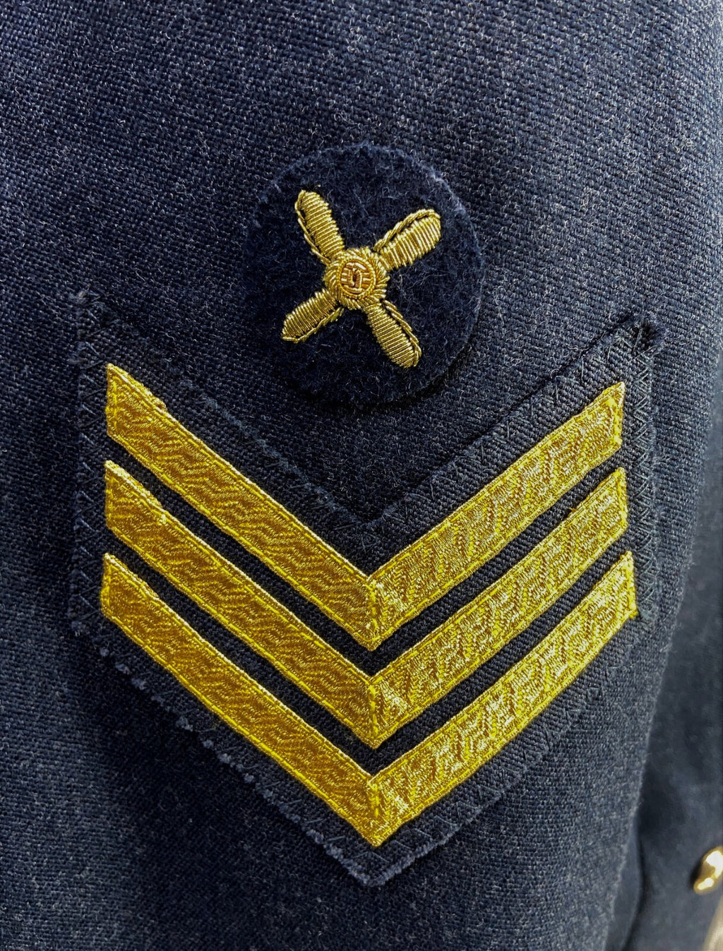 RAF Royal Air Force No5 Jacket Airforce Blue Grey Colour Mess Dress Mens Size 104cm X-Long