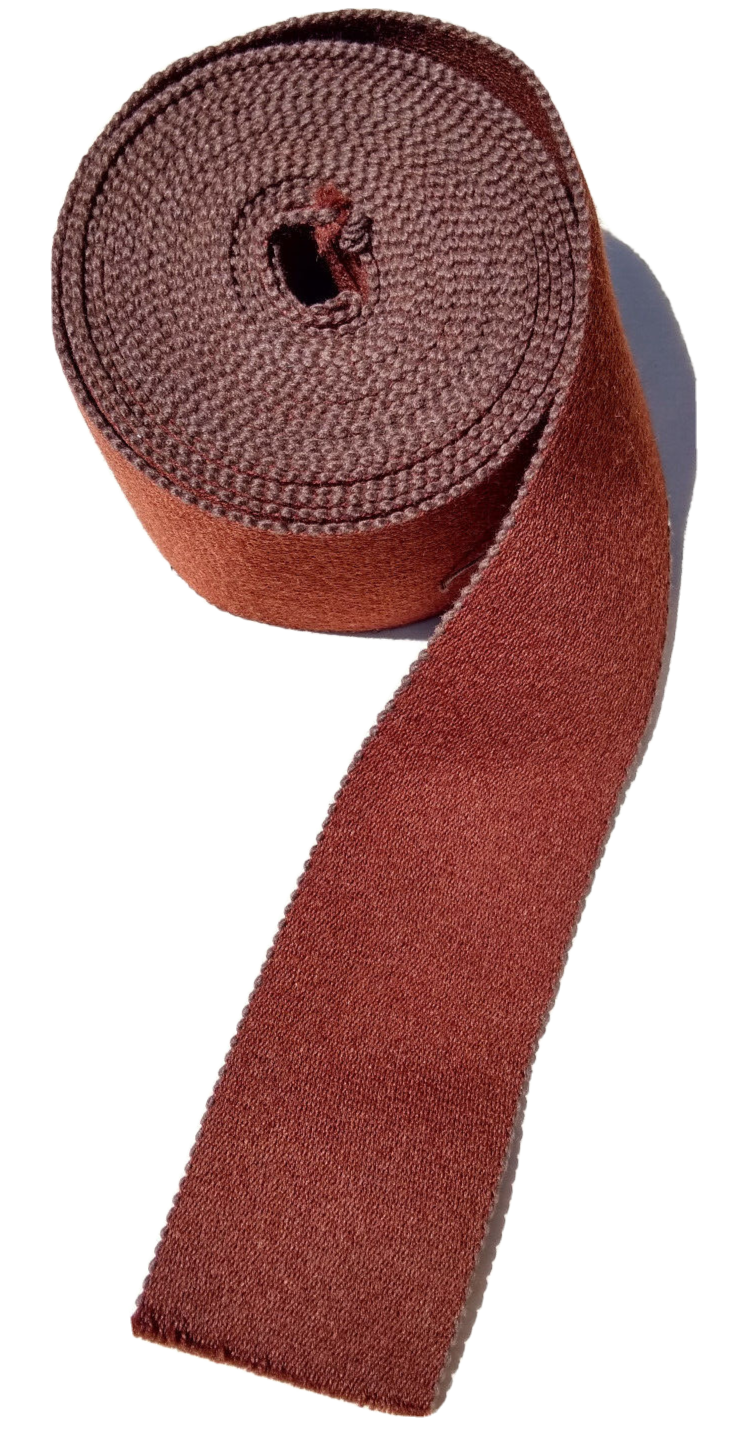 Brown 64mm Stable Belt Material Genuine British Made / Sold by 50cm