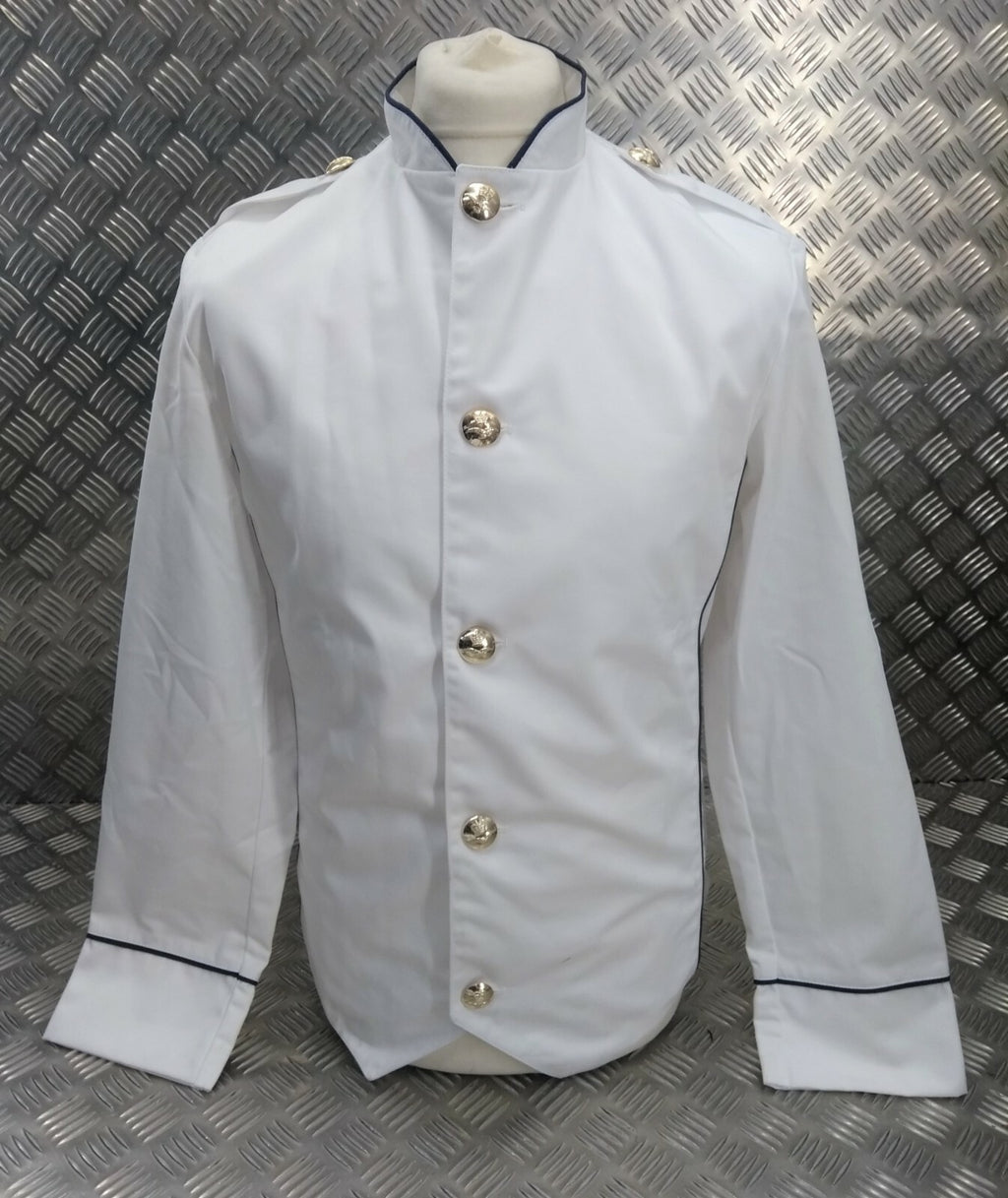Stewards Jacket White RAF Royal Air Force Pattern No Buttons Assorted Sizes - NEW