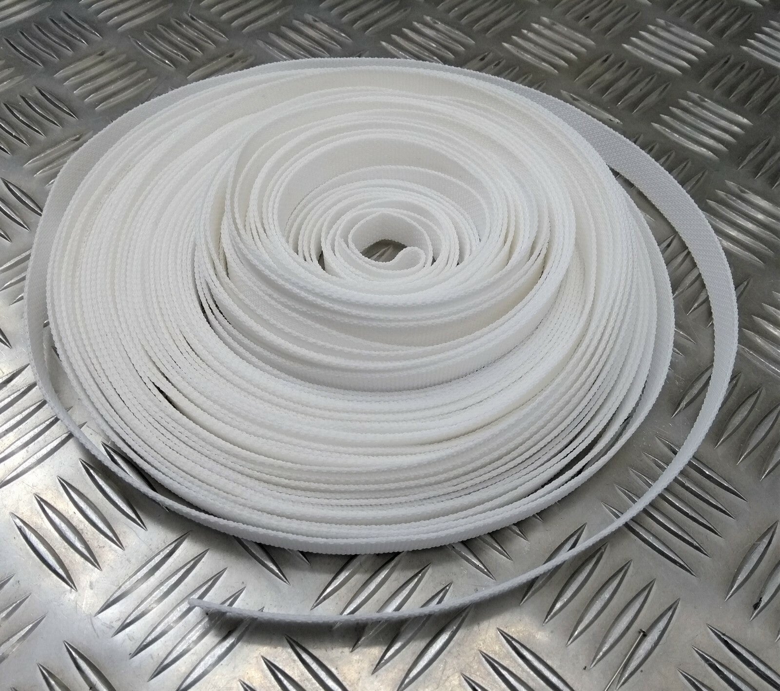 Genuine British Ceremonial White Courlene 13mm Belt Stay Web Material