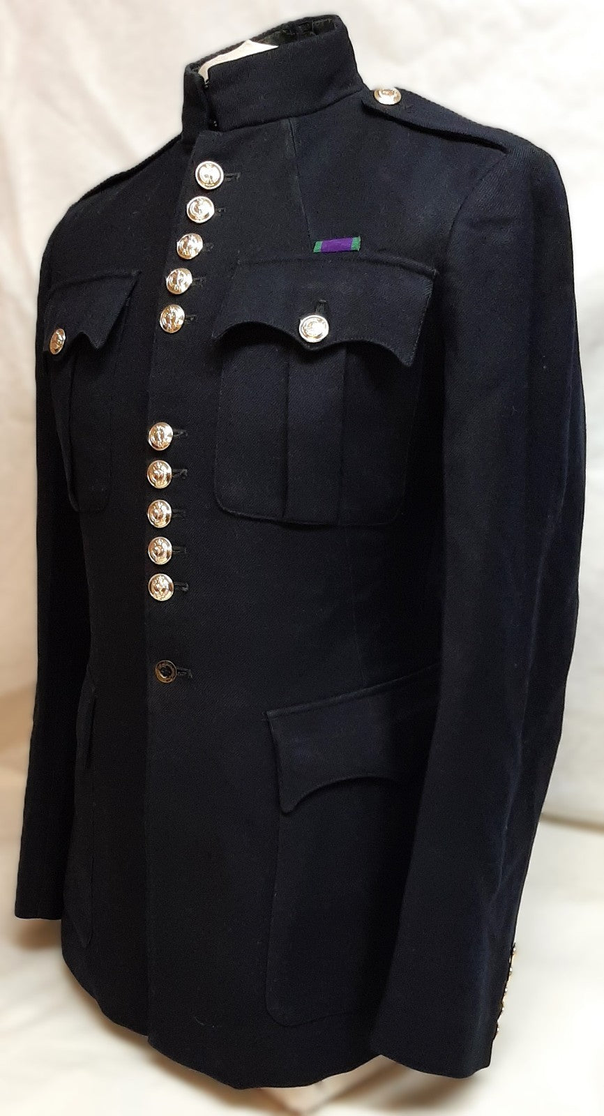 British Army Welsh Jacket Vintage No1 Blue Dress Coat No Rank