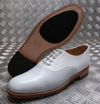Naval Issue Shoes White Leather Parade / Uniform Dress Mens British Royal Navy
