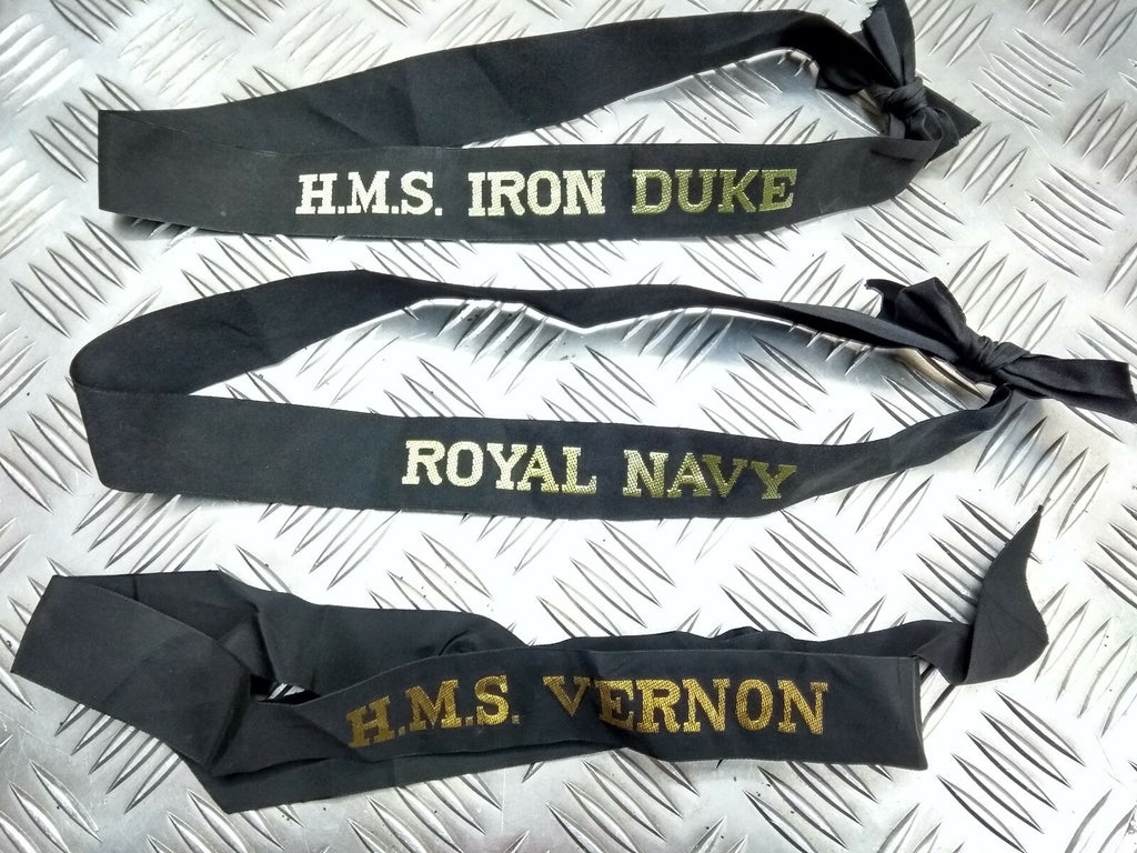 Royal Navy Tally Ribbon For Class 2 Pork Pie Sailors Hat Genuine British Issue