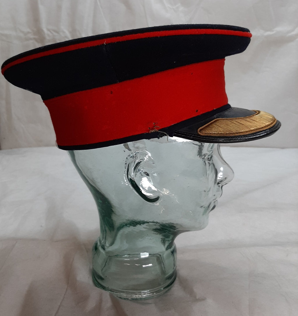 Vintage No1 Officer Hat British Army Royals Peaked Cap No Insignia Hawkes 55cm
