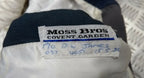 Vintage Mess Dress Jacket By Moss Bros A/F Blue Grey Colour 108cm Faulty