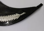 Genuine British Made Senior Officer Silver Laurel Braid Dress Cap Peak NEW