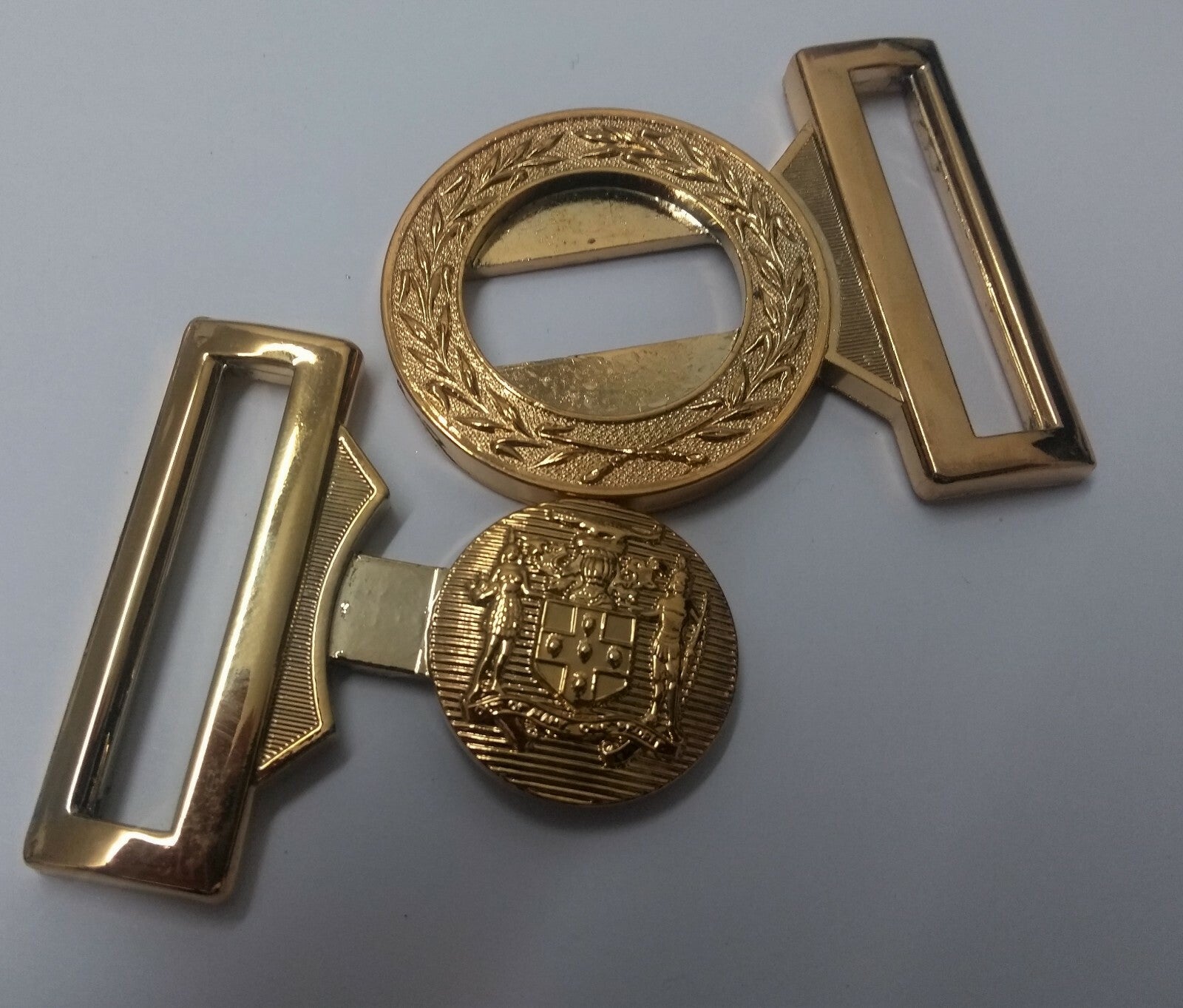 Jamaica Belt Buckle Locket With Insignia - New