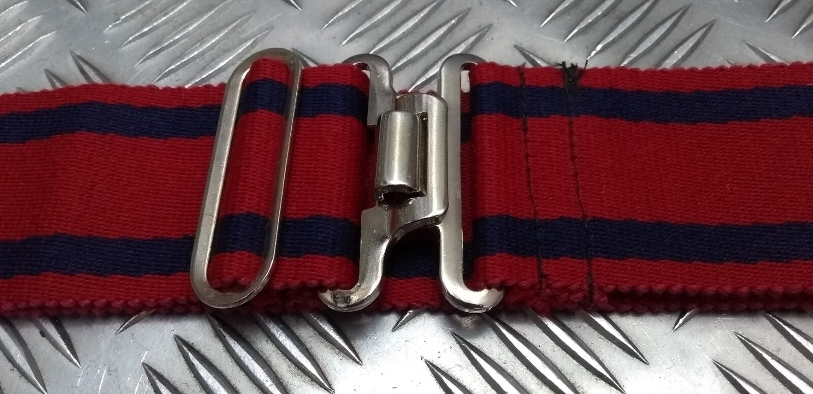 Jamaica Defence JDF Two Tone Stable Belt With Chrome Buckle & Slider 57mm