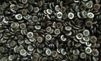 50 Vintage Buttons 4 Hole Shirt / Shank Anchors Pearlesque Green 8.9mm old Stock