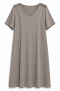Army Stone Colour Woman's Maternity Dress Loose Fit Bust 92cm- NEW
