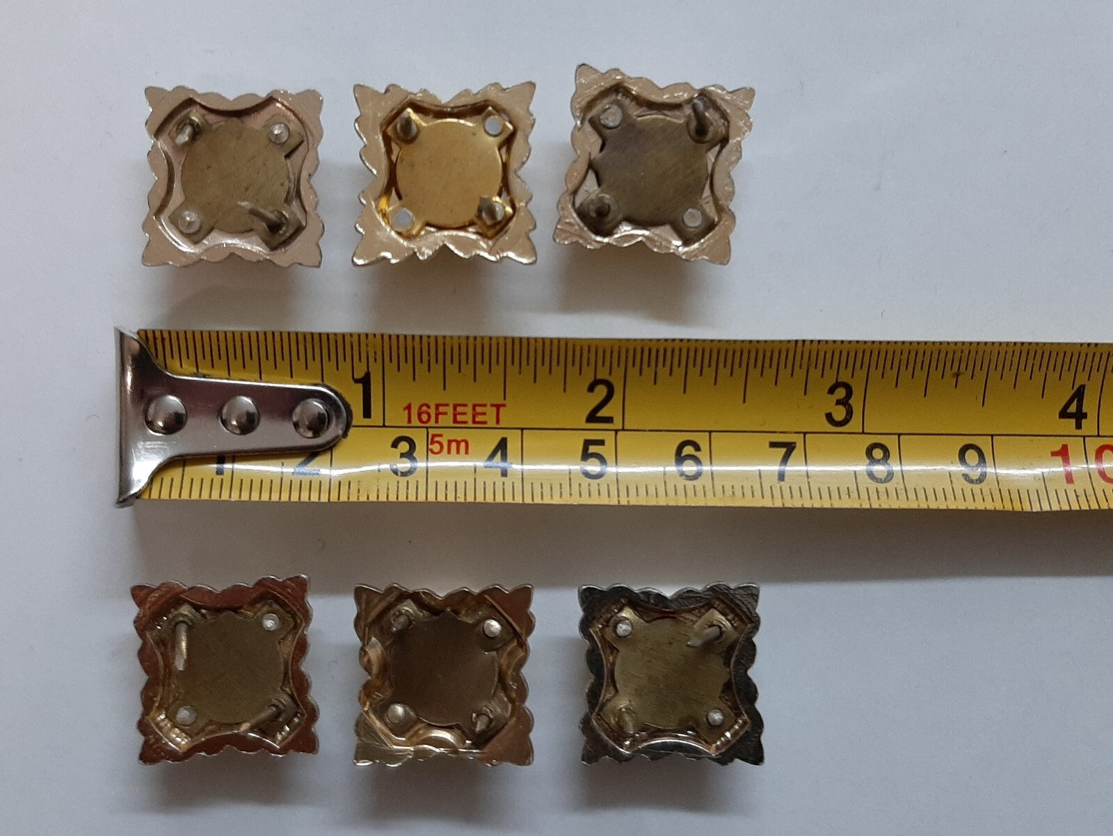 Army Rank Stars British Bath Pips Officer X6 Assorted Batch no Fittings