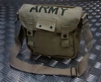 Military Style ARMY Canvas / Haversack Shoulder Bag Festival Asst Colours- NEW
