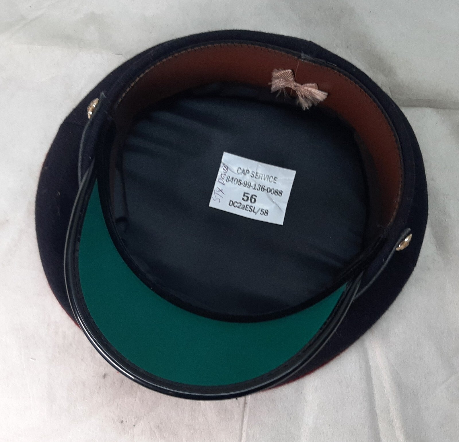 No1 Dress Hat British Army RAVC Pattern Full Insignia Buttons & Chinstrap 56cm