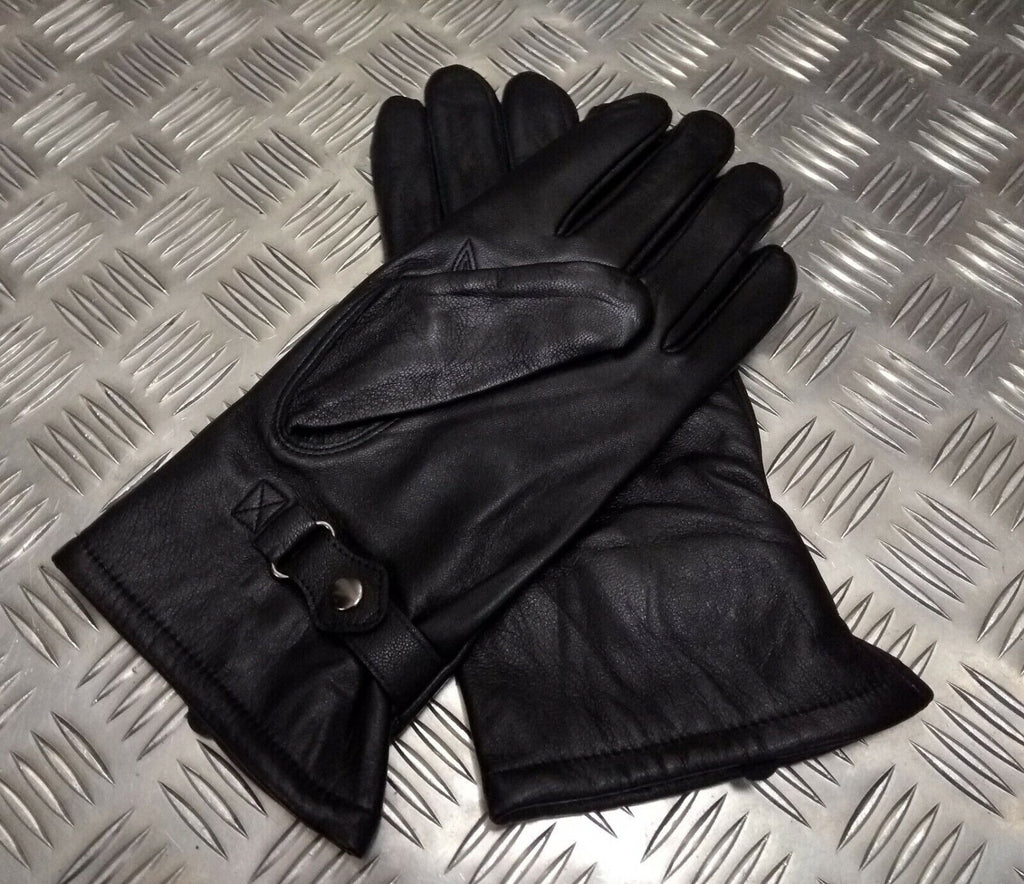 General Service Gloves Black Lined Leather Size 12
