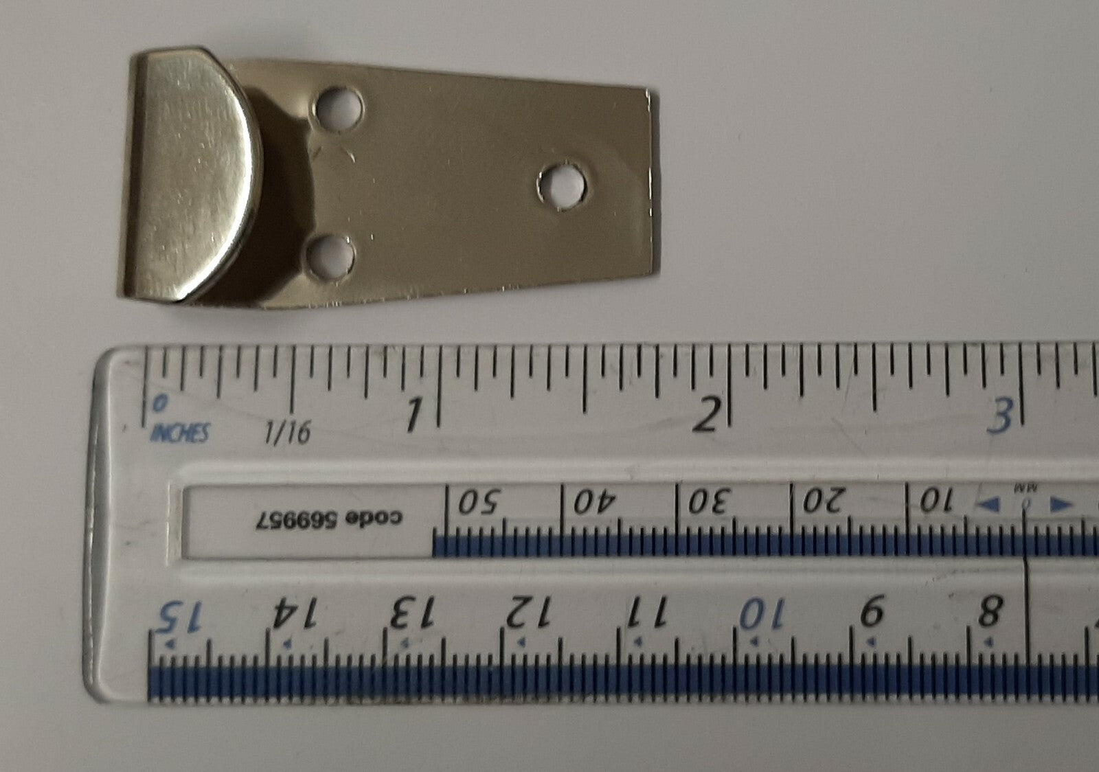 Sam Browne Nickel 3 Hole Buckle Latch Genuine Issue x1