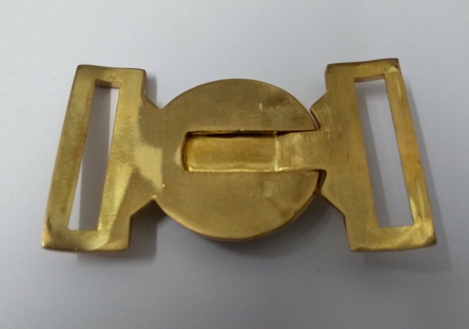 British Ceremonial Belt Buckle With "DIEU ET MON DROIT" Logo - NEW - DEM1N