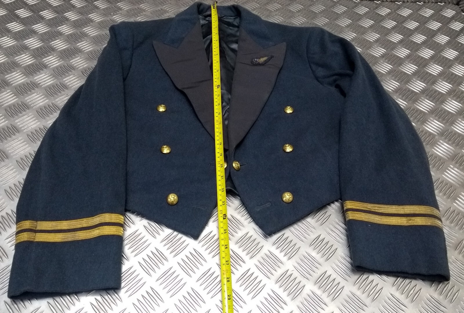 Vintage Mess Dress Jacket RAF Royal Air Force Blue Grey Colour Burton Clothing