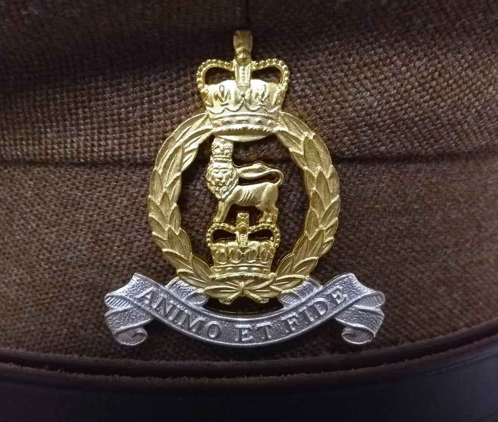 No2 Officer Hat British Army AGC adge Buttons & Chin Strap Goldings 57cm