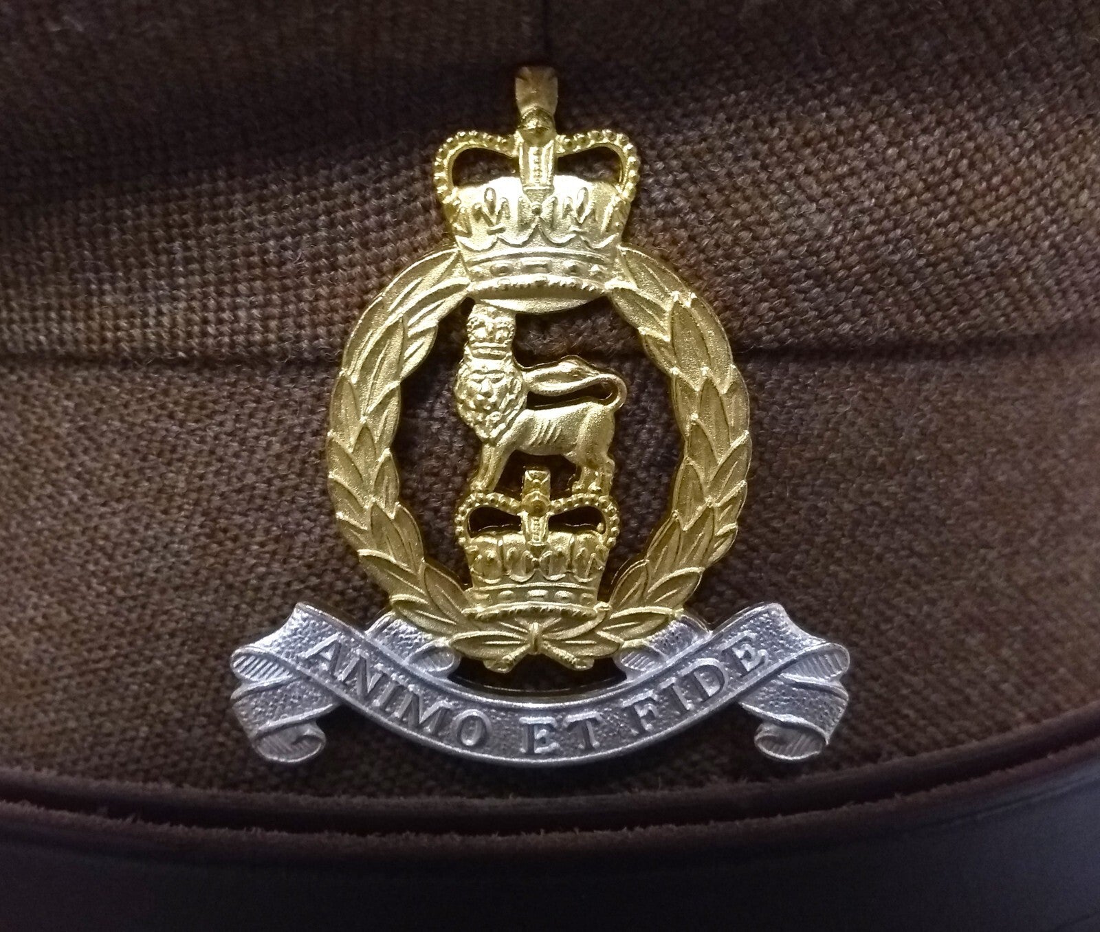 No2 Officer Hat British Army AGC adge Buttons & Chin Strap Goldings 57cm