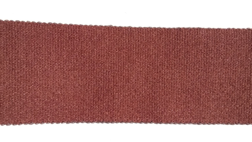 Brown 64mm Stable Belt Material Genuine British Made / Sold by 50cm