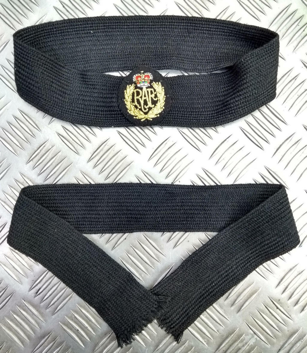 Black Knitted Worsted Dress Hat / Cap Band WRNS RN WRAF RAF Royal Air Force Fits All Sizes - NEW