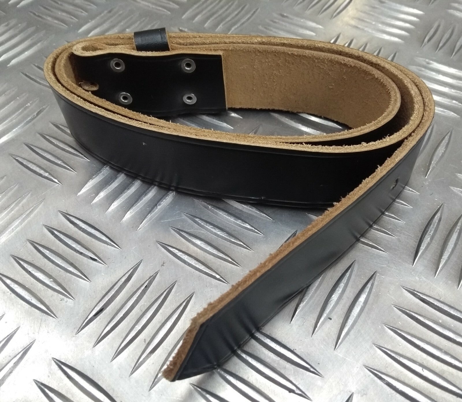 Genuine Obsolete Security Detail & Asst Service Leather Trouser Belt No Buckle