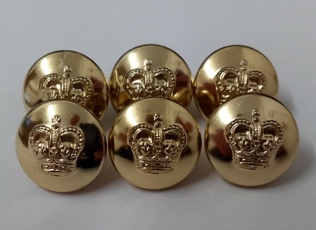 Genuine Vintage British Issue St Edwards Crown Gilt Buttons 20L ASBT152