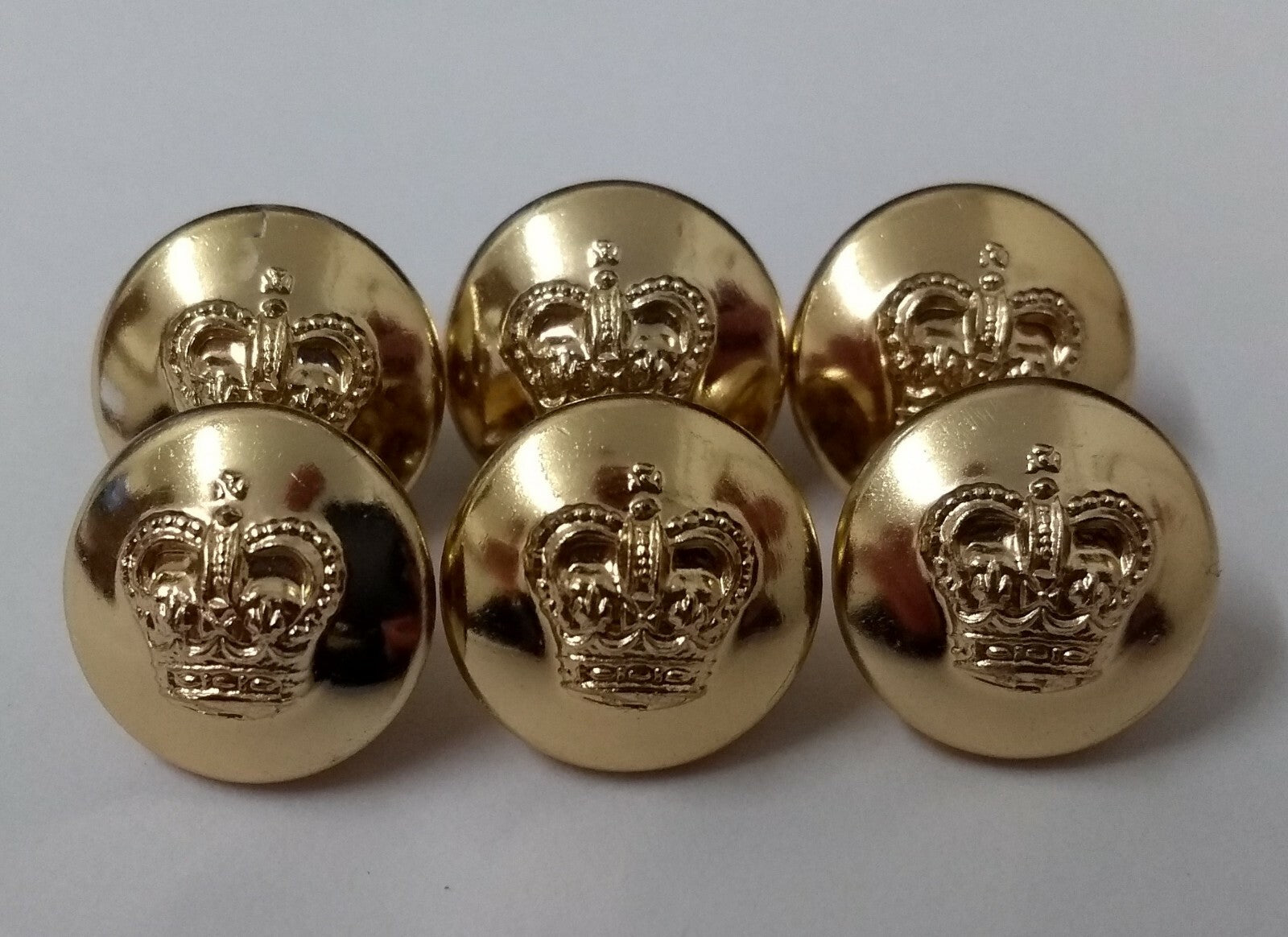 Genuine Vintage British Issue St Edwards Crown Gilt Buttons 20L ASBT152