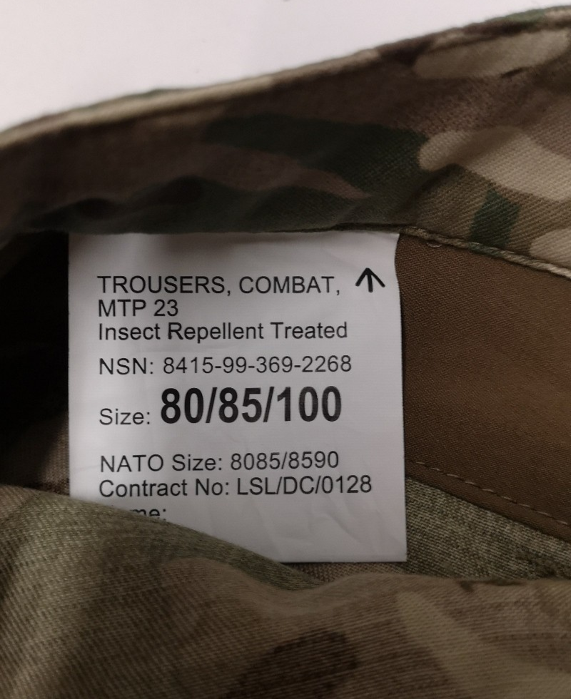 British Army MTP 23 Combat Trousers Warm Weather Multi Camo