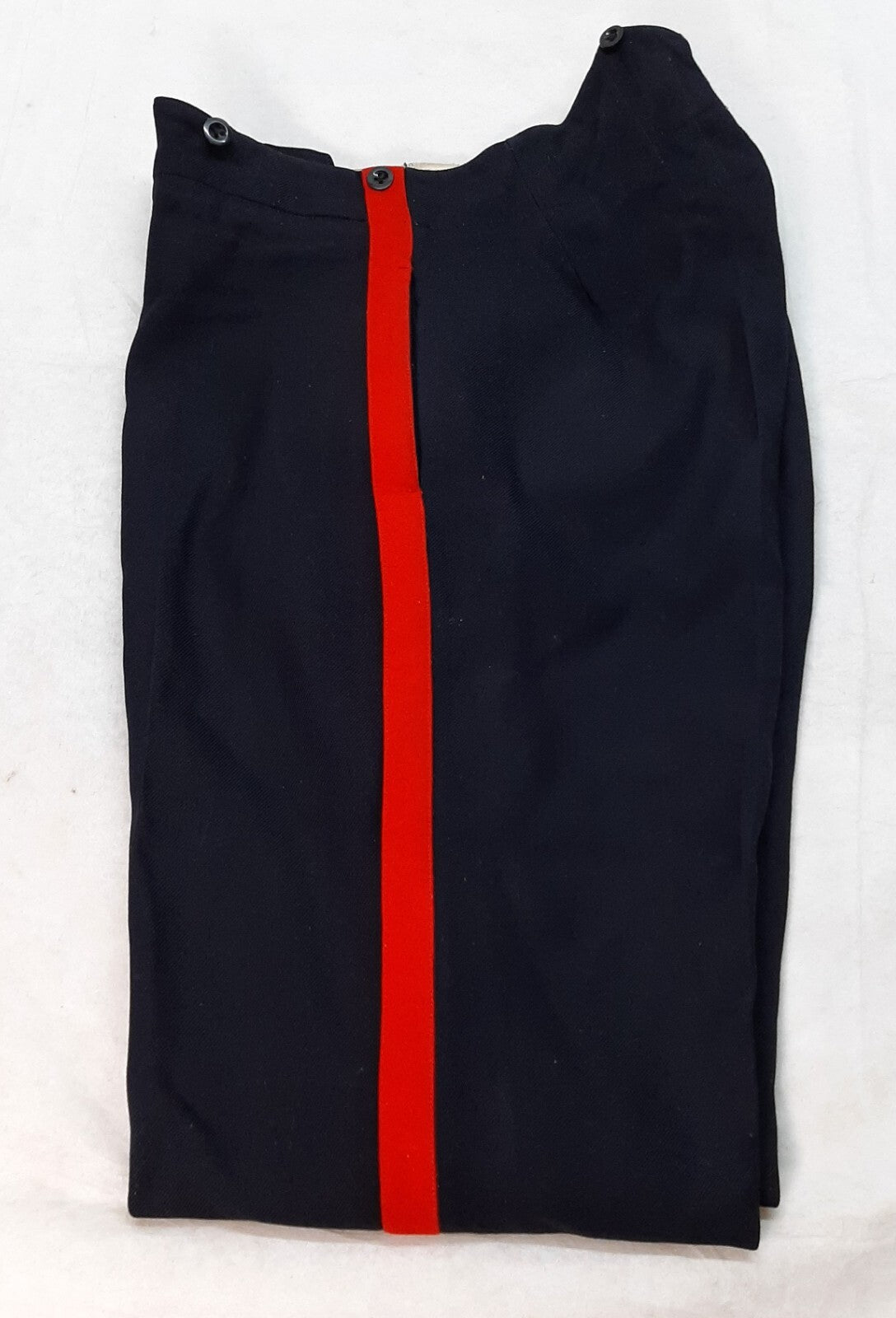 No1 Dress Trousers British Army Blues Pattern RMAS With 1" Red Stripes W35"