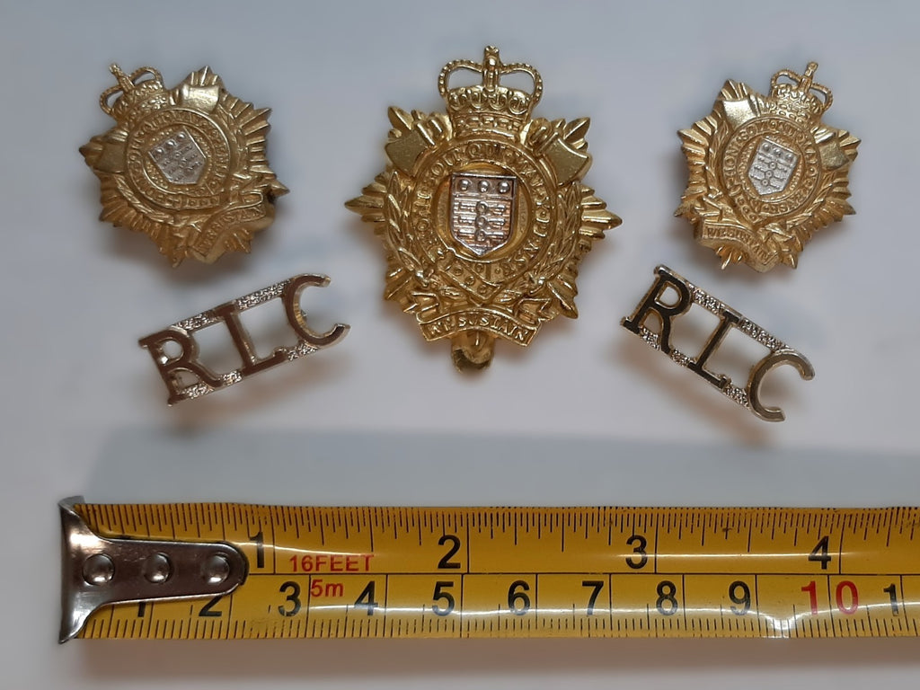 RLC Set Collar Dogs Titles & Hat Badge Logistics Corps