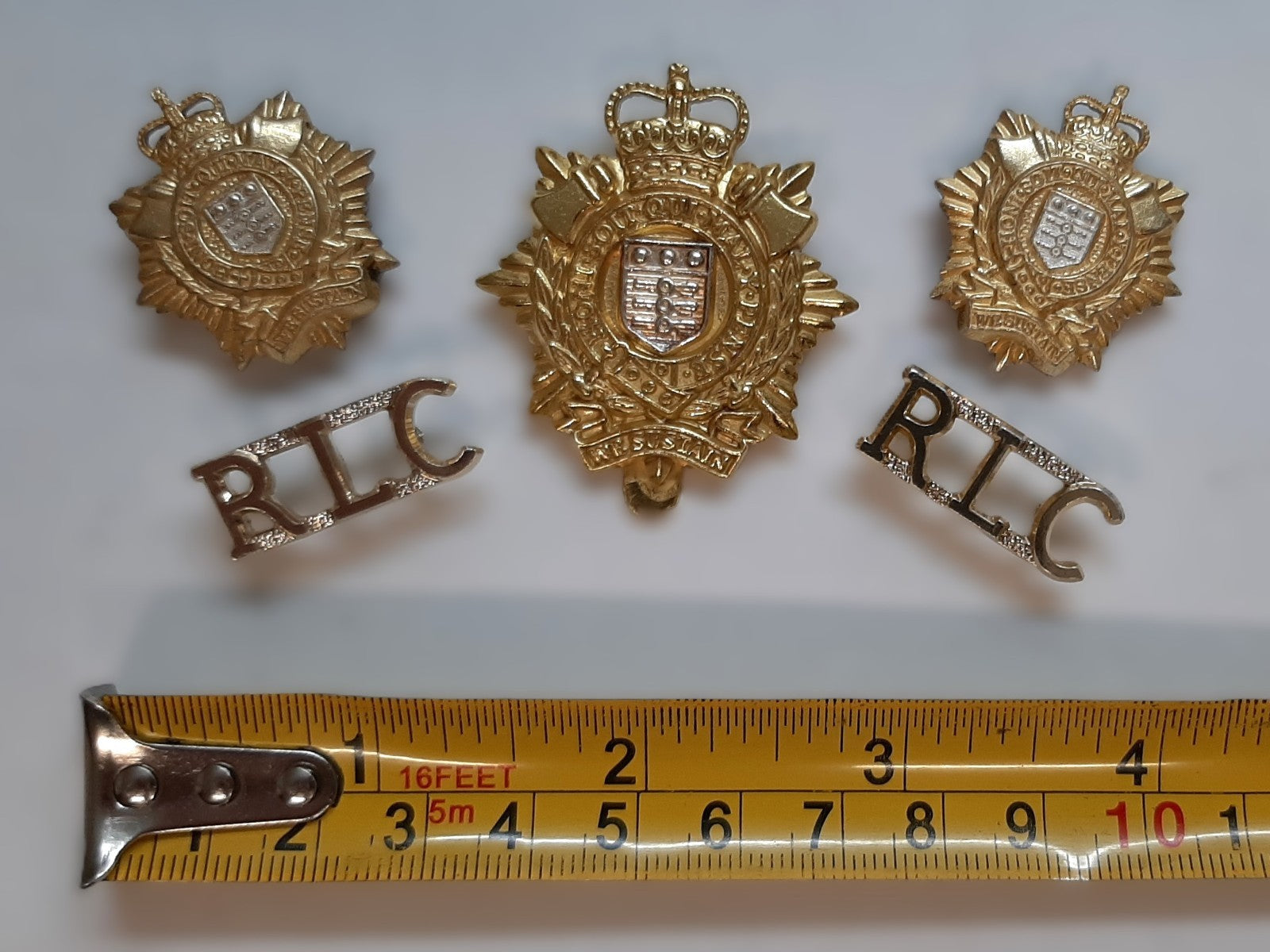 RLC Set Collar Dogs Titles & Hat Badge Logistics Corps