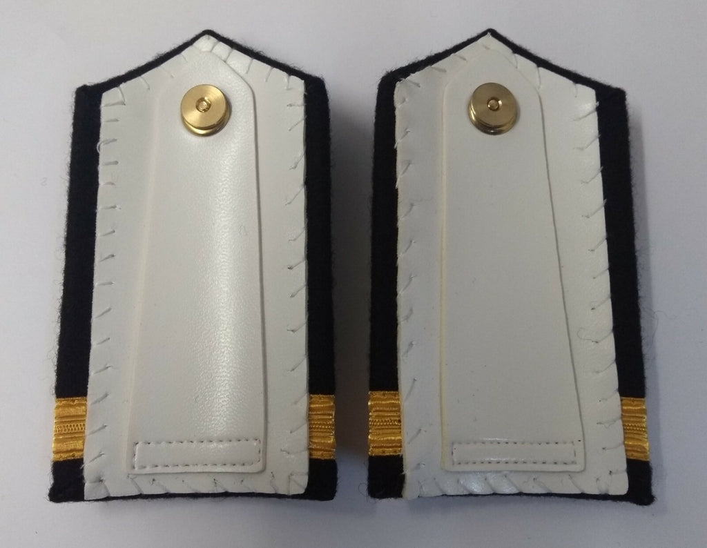Genuine Canadian Naval Female Gold Wire Rank Shoulder Boards Epaulettes LFS9
