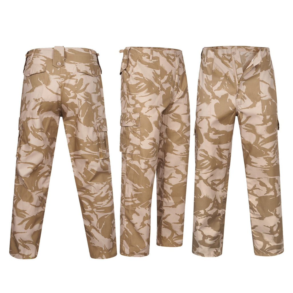 Desert Camo Trousers Military Style Combat / Field Army Pants All Sizes - NEW