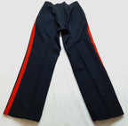 No1 Dress Trousers British Army Blues Pattern RMAS With 1" Red Stripes W33"