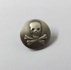 Skull & Crossbones Flat Rig Back Blazer Buttons London Button & Badge Company