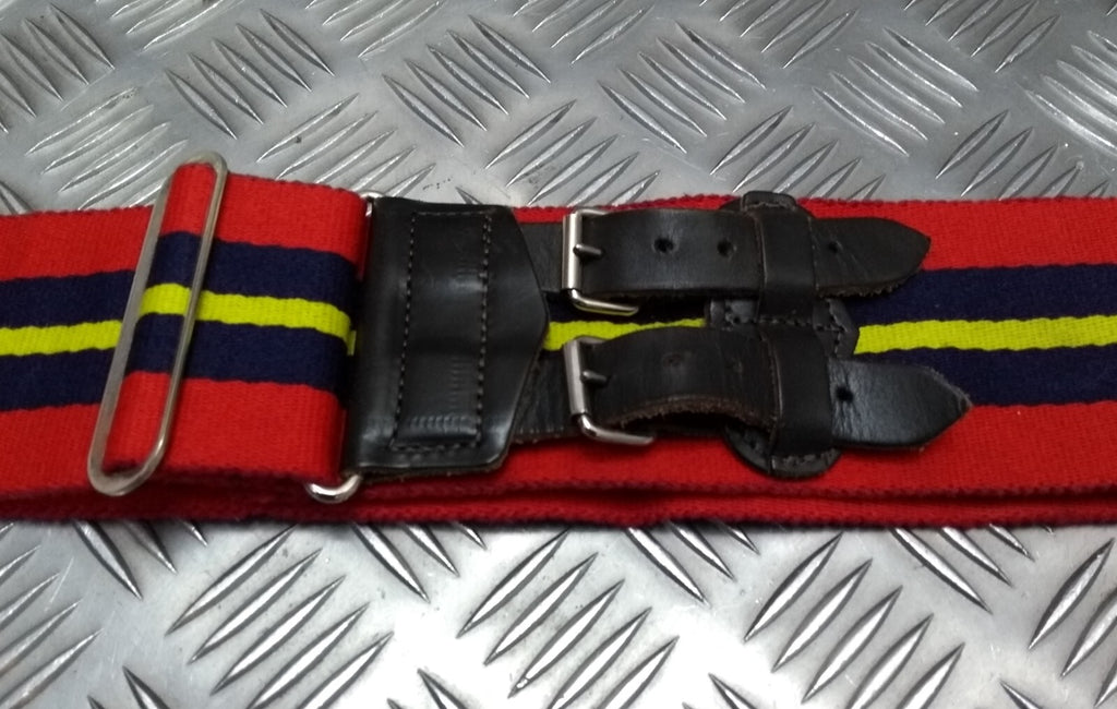Royals Stable Belt Double Leather Straps British Issue Tri Colour