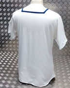 Square Neck RN British Royal Navy CL2 Sailor White Mans or Womans Used Marked