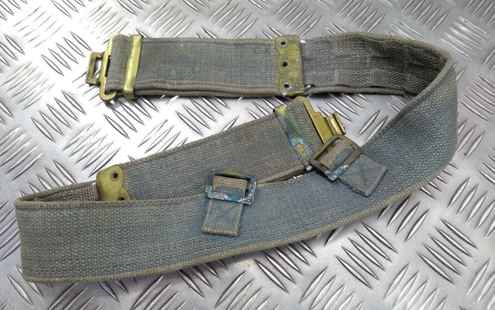 Genuine British Made World War Two WW2 37 Pattern Web Pistol Belt Assorted