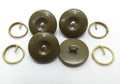 Genuine Vintage British Issue Shank Fatigues / Overall Buttons & Rings