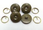 Genuine Vintage British Issue Shank Fatigues / Overall Buttons & Rings
