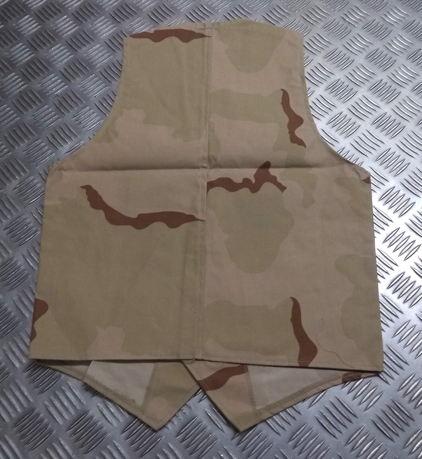 Military Desert Cam Basic Vest Boys Mens U.S Style Tri Colour Camo Fancy Dress