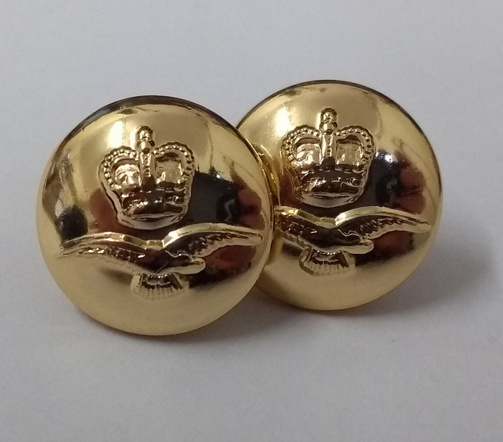 RAF Royal Air Force Buttons 22L For Mess Dress Cuffs and Similar Air Force Use 1 Pair