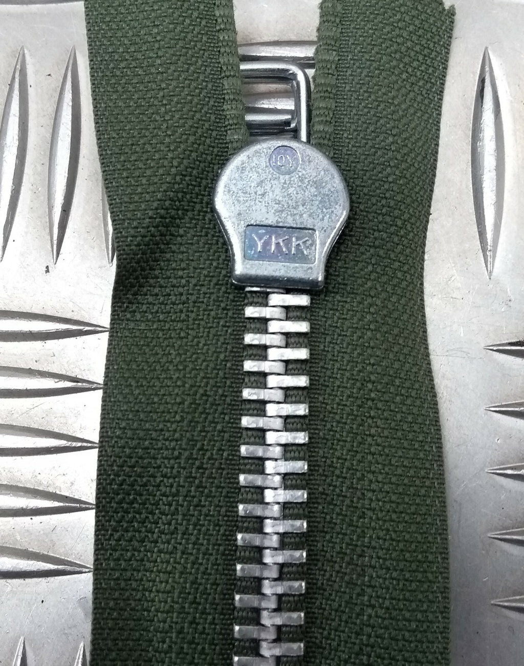 Genuine British YKK 177cm Closed End Green Zip Zipper Heavy Duty
